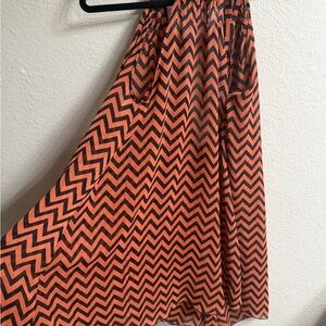 Missoni Orange and Black Zigzag Swim Coverup